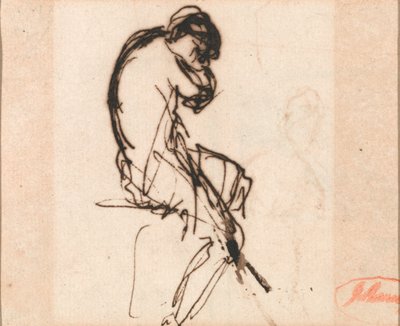 Seated Woman, Lightly Draped by George Romney